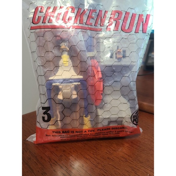 2000 Burger King Chicken Run #3 Mac's Highwire Act Toy Figure Brand New Sealed - Picture 1 of 2